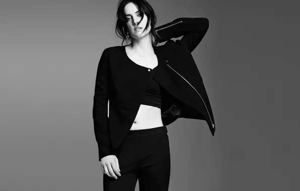 Актриса, черно-белое, Jessica Stroup