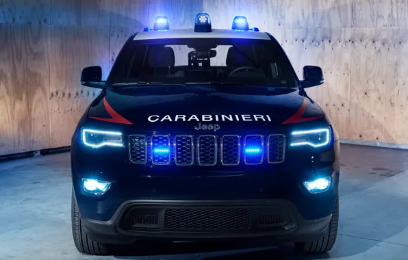 Police, 2018, Carabinieri, мигалки, Jeep, Grand Cherokee