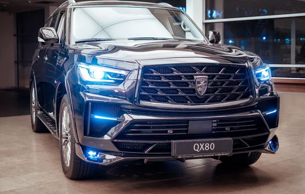 Картинка тюнинг, мощь, Инфинити, роскошь, SUV, обвес, Larte Design, Infiniti QX80