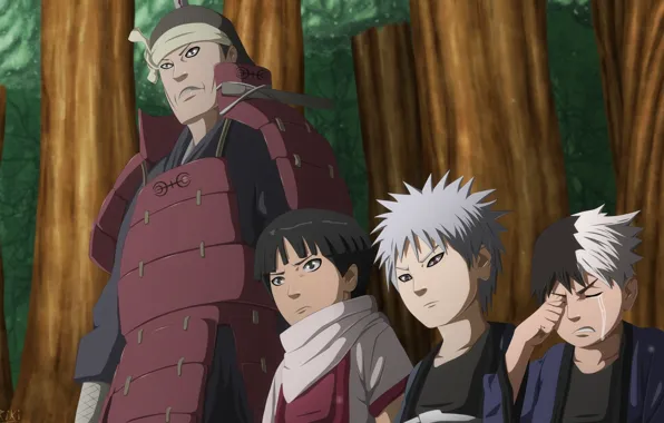 Naruto, мальчики, второй хокаге, манга 622