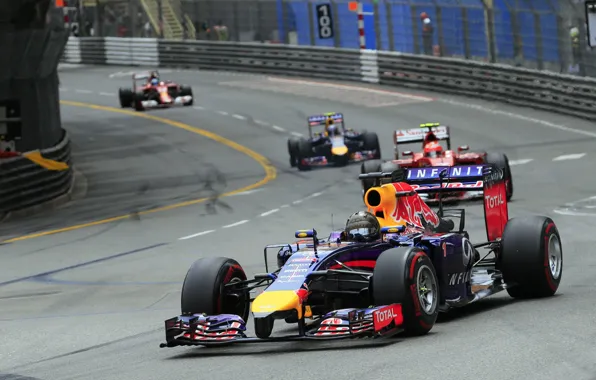 Гонщик, Monaco, Formula 1, Red Bull, Vettel, Girls, Monte-Carlo, Чемпион