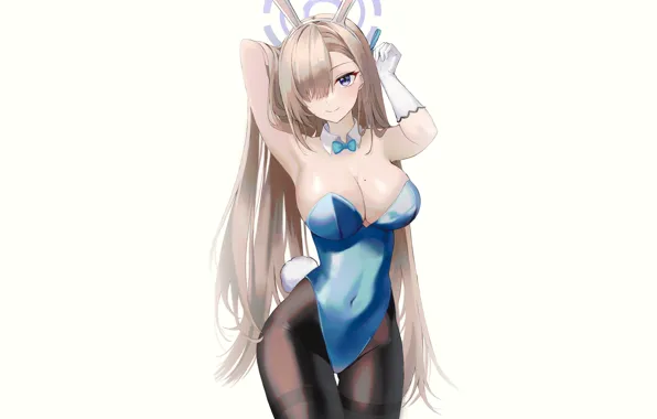 Girl, hot, sexy, boobs, rabbit, anime, blonde, babe