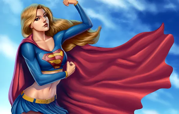 Картинка supergirl, superhero, DC Comics, Kara Zor-El, Super girl, kryptonian