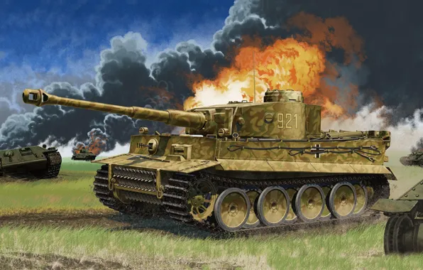 Тигр, Германия, Танк, Бронетехника, Pz. VI