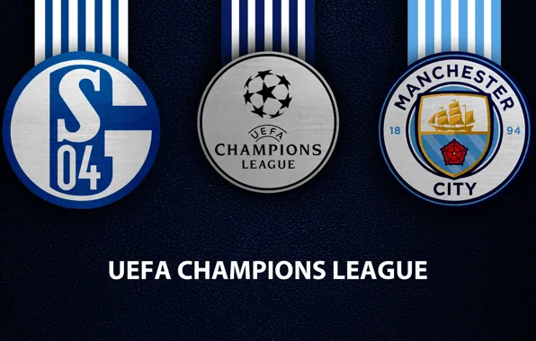 Wallpaper, sport, logo, football, Schalke 04, Manchester City, UEFA Champions League, Schalke 04 vs Manchester …