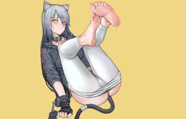 Sexy, ass, Anime, tail, kitty, Neko, cat girl, ark knights