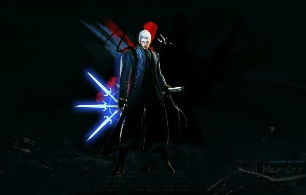 Фон, меч, парень, Devil May Cry 4