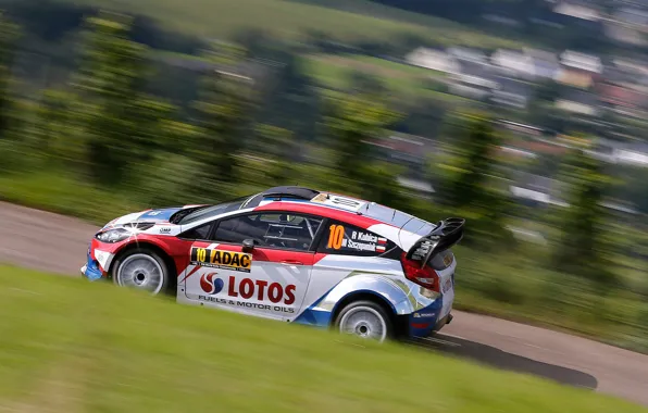 Картинка Ford, Форд, Germany, WRC, Rally, Fiesta, Размытие, Robert Kubica