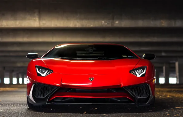 Lamborghini, Night, Aventador, RED, VAG, Sight