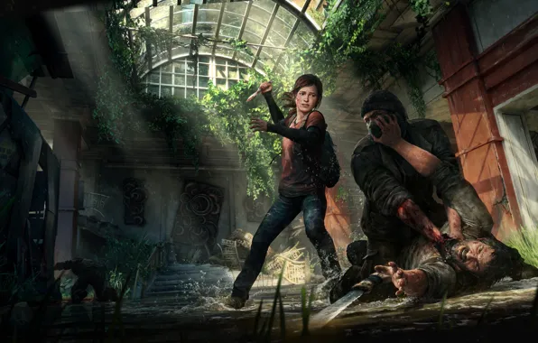 Элли, Game, The Last of Us, Джоэл, Naughty Dog, Joel, Ellie, Sony Computer Entertainment