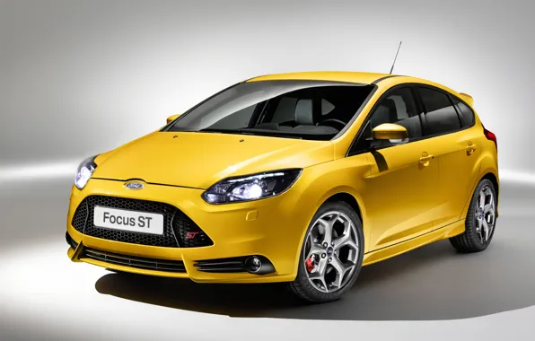 Картинка оранжевый, Ford, Focus ST