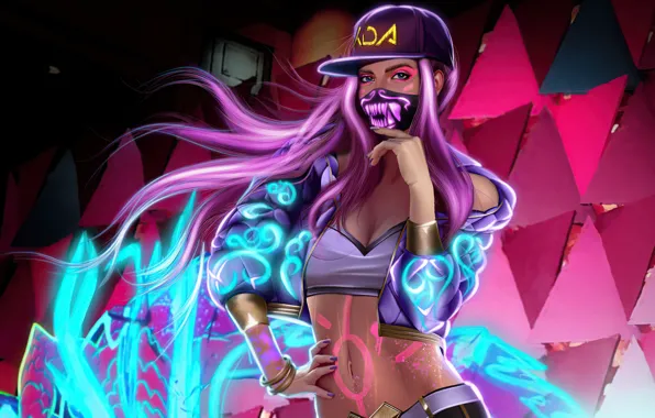 Картинка Akali, Kda, Akali Kda, Colorfulk 4k wallpapers