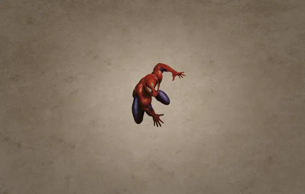 Картинка минимализм, человек паук, spider man, темноватый фон