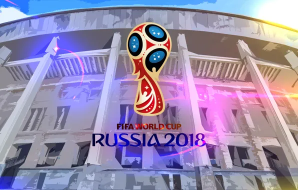 Спорт, Лого, Футбол, Логотип, Россия, 2018, Стадион, ФИФА