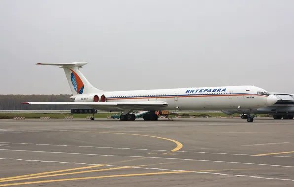 Картинка крылья, Аэропорт, турбины, шасси, двигатели, пассажирский, Самолёт, Ил-76