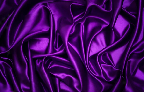 Картинка фиолетовый, фон, шелк, ткань, пурпур, складки, texture, silk
