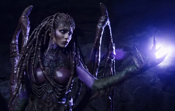 Game, monster, woman, alien, StarCraft II, StarCraft 2, cosplay, Sarah Kerrigan