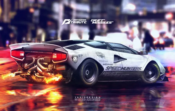 Countach, Speedhunters, tribute, yasiddesign, needforspeed