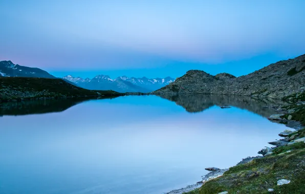 Картинка горы, озеро, Swiss Alps, Швейцарские Альпы, Lake Luter
