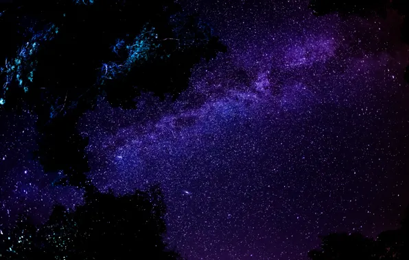 Картинка небо, космос, звезды, ночь, Млечный путь, milky way