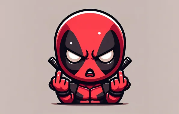 Картинка art, deadpool, angry