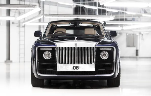 Car, Rolls Royce, black, Rolls Royce Sweptail