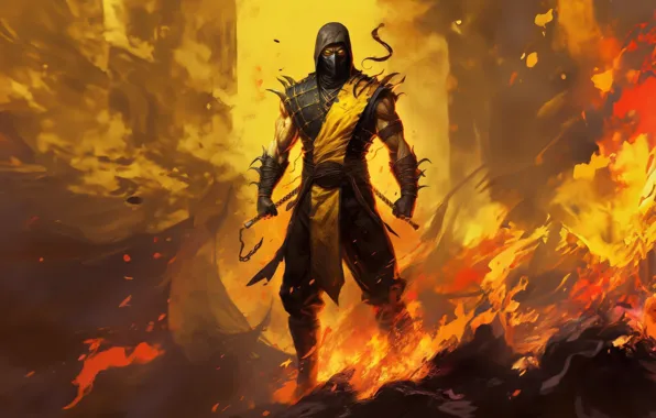 Mortal, kombat, scorpion