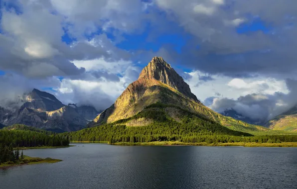 Пейзаж, природа, glacier national park