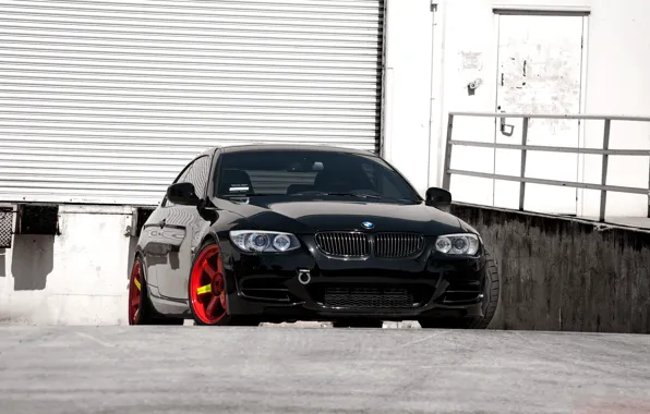 BMW, Red, Black, 335i, E92