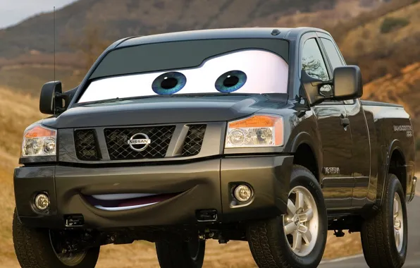Тачки, nissan, пародия, пикап