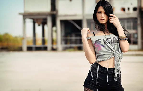 Sunshine, sexy, Black hair girl