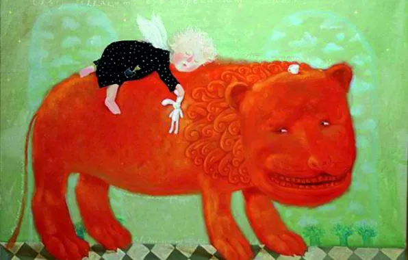 Картинка ангелочек, Гапчинская, сказочный лев, зачик
