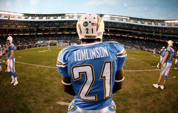 Картинка Sport, American football, San Diego Chargers, Tomlinson, Американский футбол