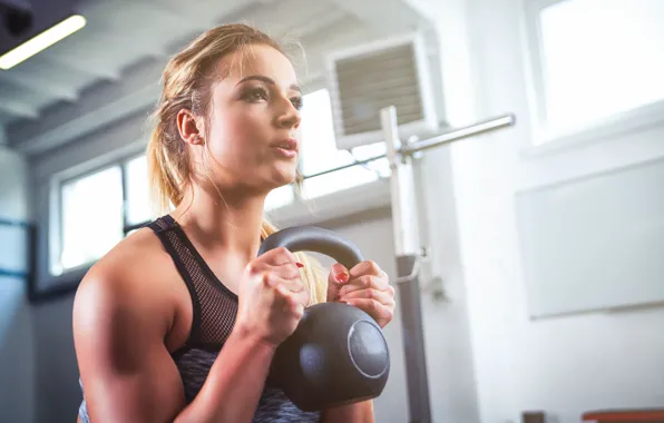 Картинка blonde, workout, fitness