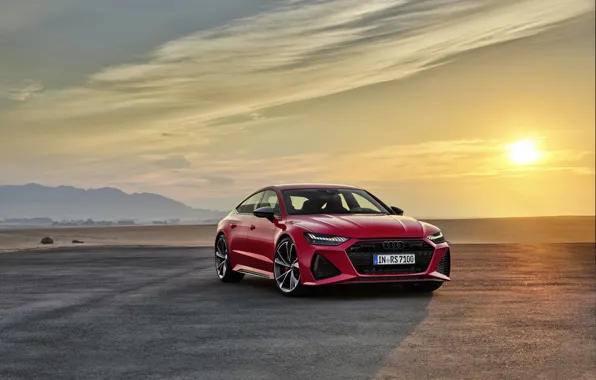 Закат, Audi, Sportback, RS 7, RS7, 2020