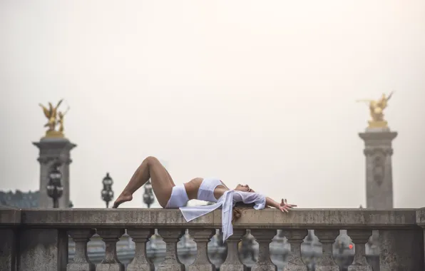 Девушка, Париж, грация, гимнастка, Mélissandre Thomasset