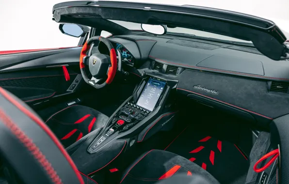 Lamborghini, dashboard, car interior, Centenario, Lamborghini Centenario Roadster