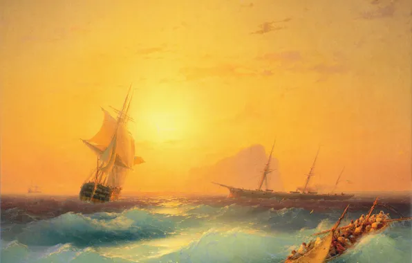 Картинка море, картина, живопись, Айвазовский