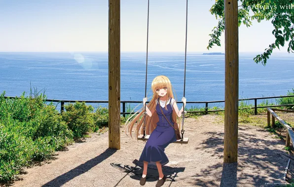 Вода, девушка, качели, Otonari no Tenshi-sama ni Itsunomanika Dame Ningen, Mahiru Shiina
