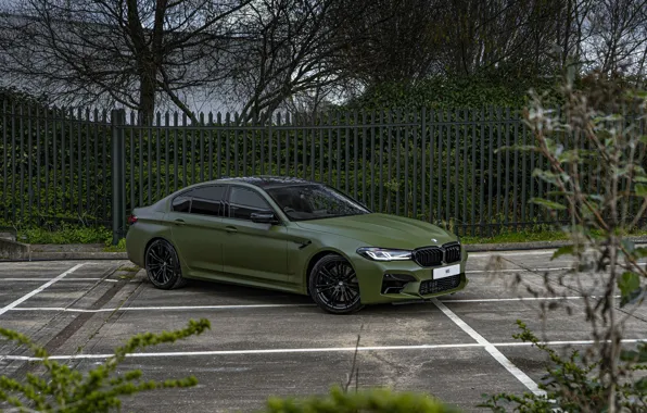 F90, Wheels, Black, Green, M5 Competition