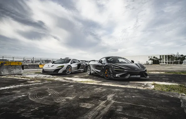 Картинка McLaren, Black, Gray, 765 LT