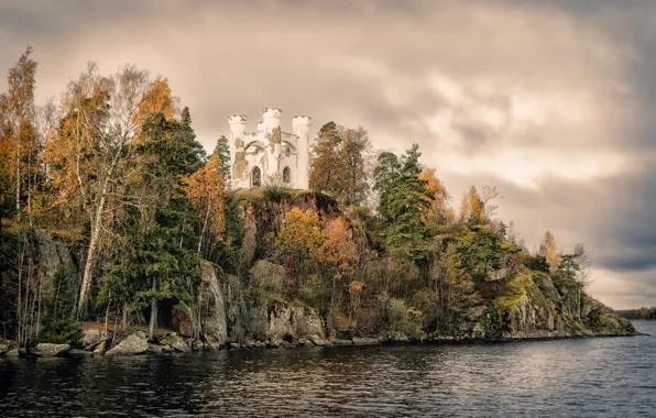 Russia, Leningrad Oblast, Vyborg, Monrepos park, Ludwigstein Chapel