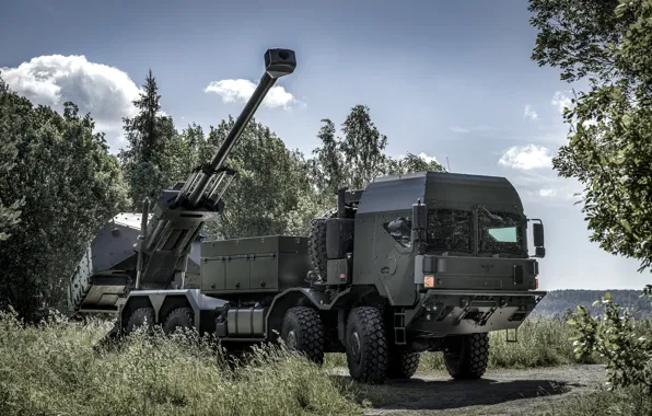 Картинка Швеция, САУ, Archer, Арчер, BAE Systems, FH77 BW L52, Самоходная артиллерийская установка, Self-propelled howitzer