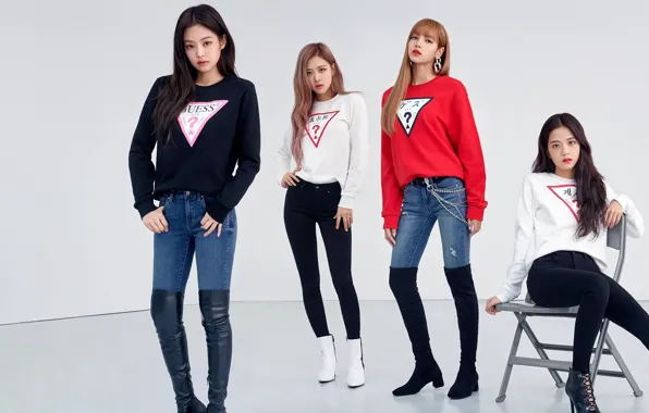 Rose, обои для рабочего стола, kpop, 16:9, blackpink, корейская группа, блэкпинк, ким джису