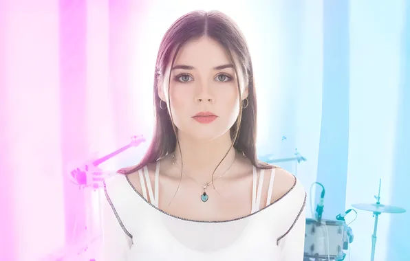 Music, women, drawing, Elise Trouw, SeeThrough