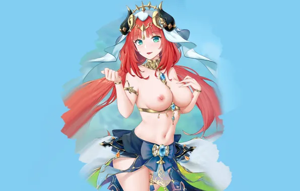 Kawaii, girl, hot, sexy, nipples, boobs, anime, pretty