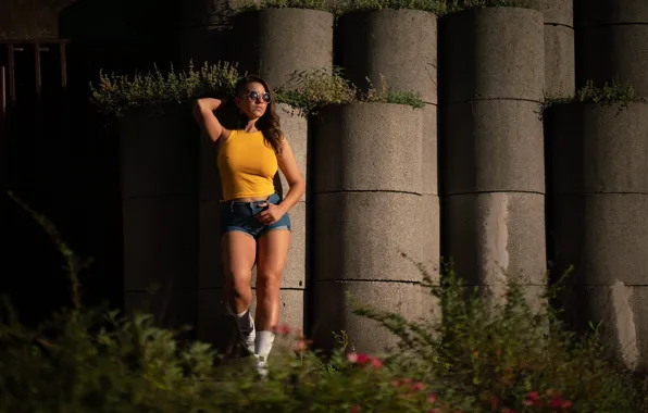 Картинка лето, девушка, поза, модель, шортики, Maria