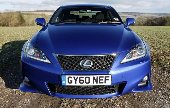 Природа, авто., lexus is-F, синий is-F