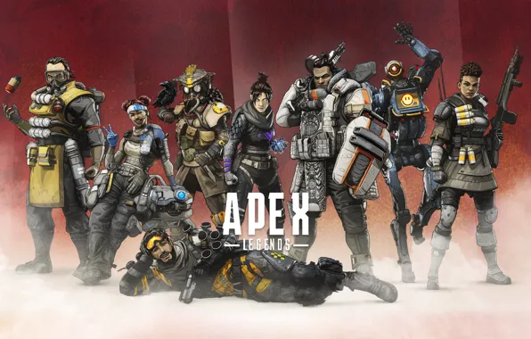 Картинка Apex Legends, персонажи, фон