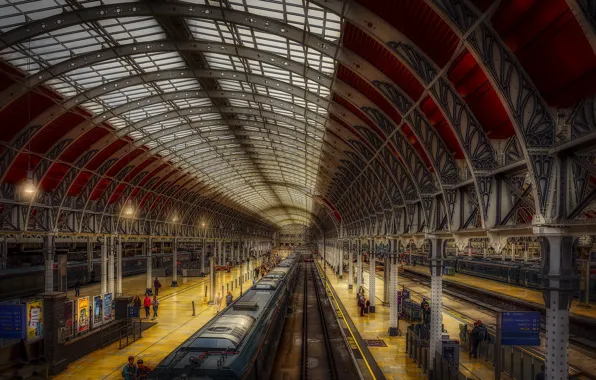 London, train, Paddington Station